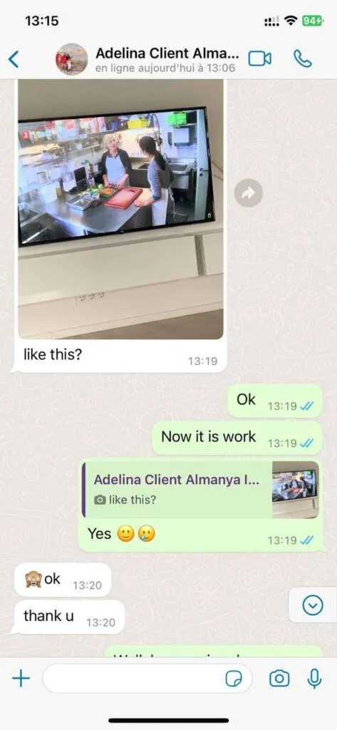 Captura de conversa WhatsApp sobre IPTV Tuga número 4